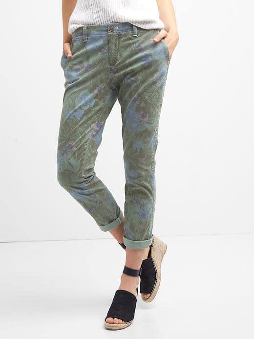 Gap Women Floral Girlfriend Chino - Floral Print