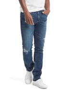 Gap Men Destructed Skinny Fit Jeans - Repair Destruction Wash