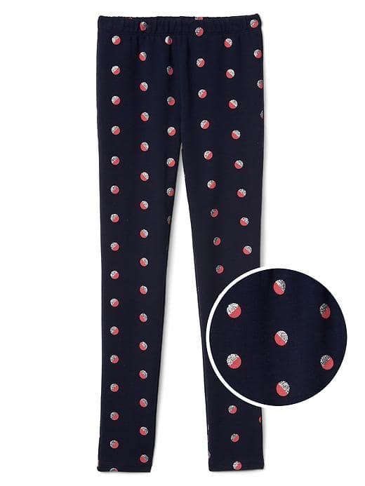 Gap Women Print Soft Terry Leggings - Navy
