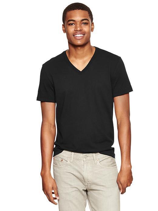 Gap The Essential V Neck T - True Black