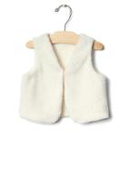 Gap Cozy Button Vest - Ivory Frost