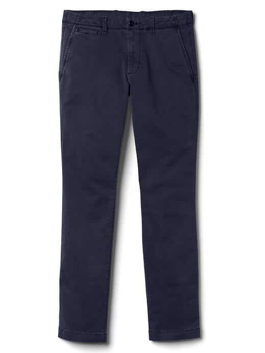 Gap Men Vintage Wash Skinny Fit Chinos Stretch - Navy