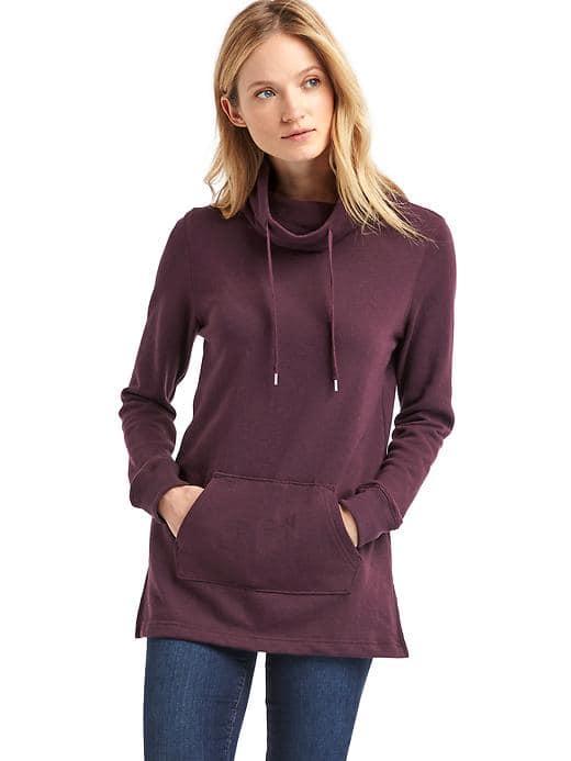 Gap Women Funnel Neck Pullover - Rich Wine