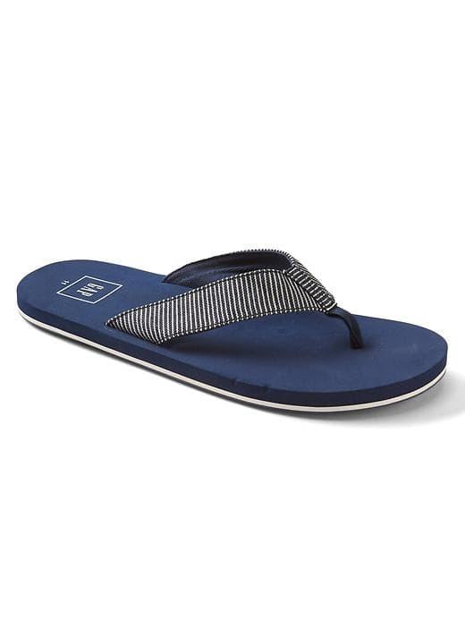 Gap Men Denim Flip Flops - Stripe