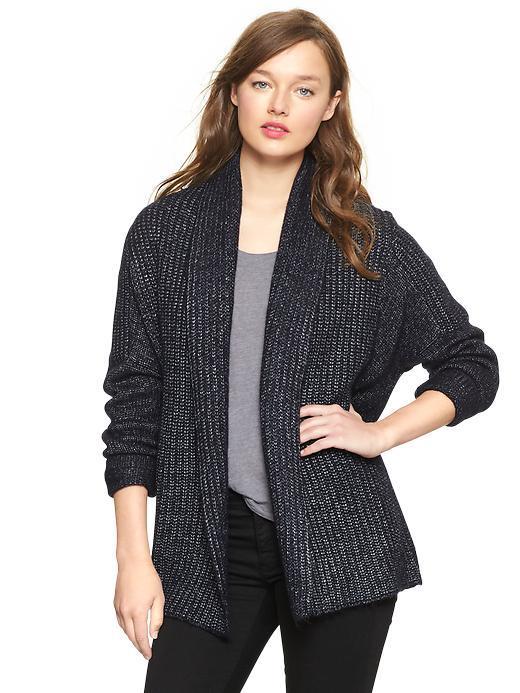 Gap Chunky Open Front Cardigan - Navy