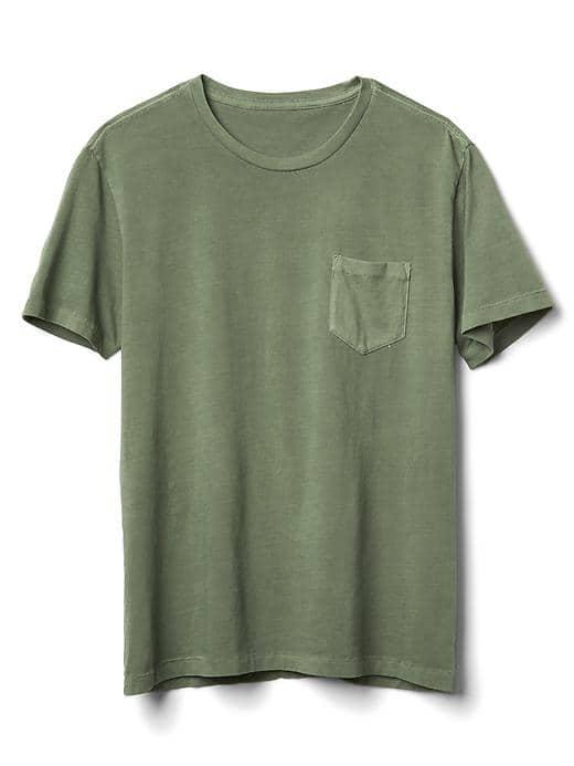 Gap Men Crewneck Pocket Tee - Desert Cactus