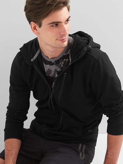 Gap Men Elements Fleece Zip Hoodie - Black