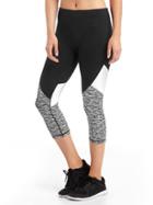 Gap Women Gapfit Blackout Gfast Colorblock High Rise Capris - True Black
