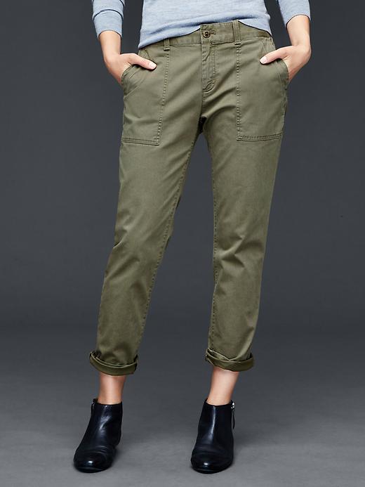 Gap Women Utility Chino - New Army Green