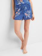 Gap Women Dream Well Dolphin Sleep Shorts - Flower Print