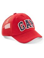 Gap Logo Mix Fabric Baseball Hat - New Nordic Red