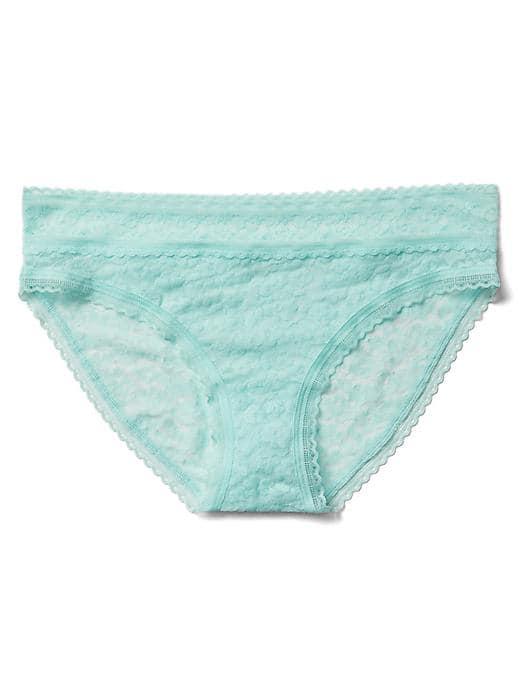 Gap Women Super Soft Lace Bikini - Blue Tint