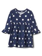 Gap Print Bell Sleeve Dress - Elysian Blue