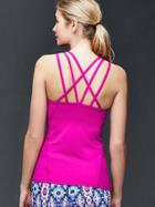 Gap Women Gapfit Interlace Back Tank - Electric Fuchsia