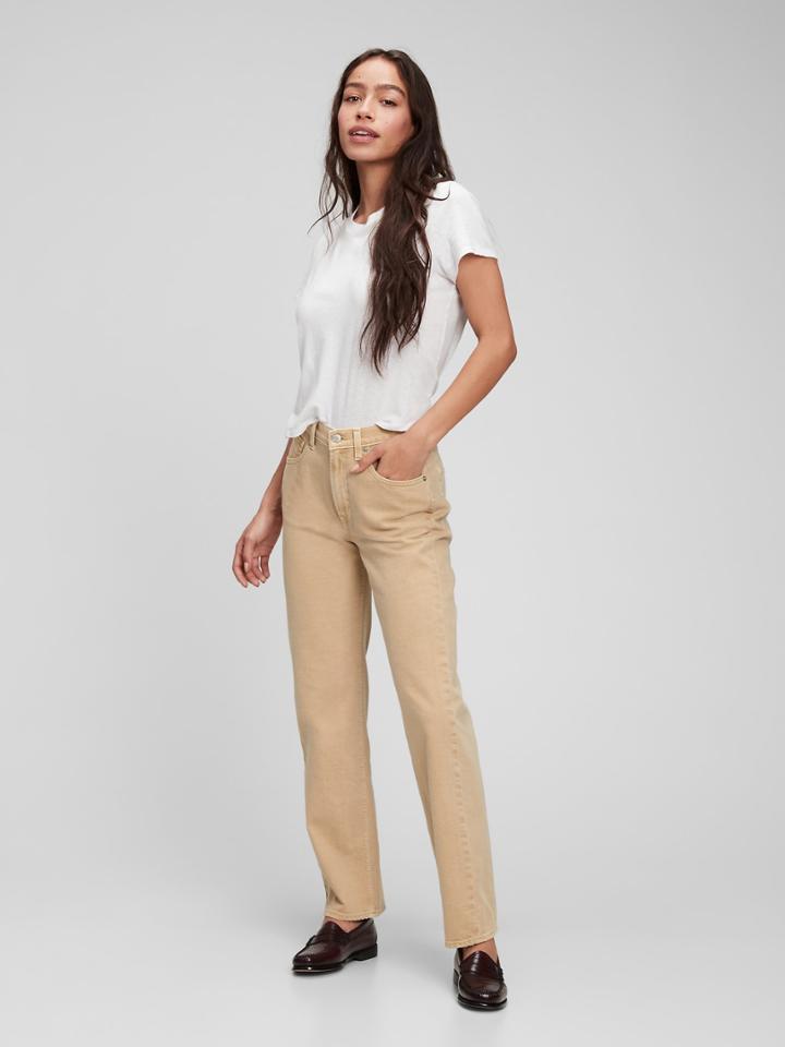 Mid Rise '90s Loose Jeans With Washwell