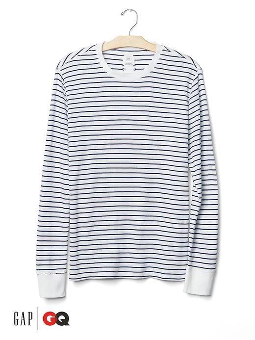 Gap Men X Gq Saturdays New York City Waffle Tee - Blue Coast