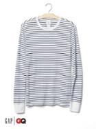 Gap Men X Gq Saturdays New York City Waffle Tee - Blue Coast