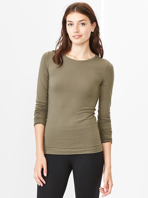 Gap Pure Body Long Sleeve Tee - New Army Green