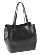 Gap Women Faux Leather Medium Tote - Black