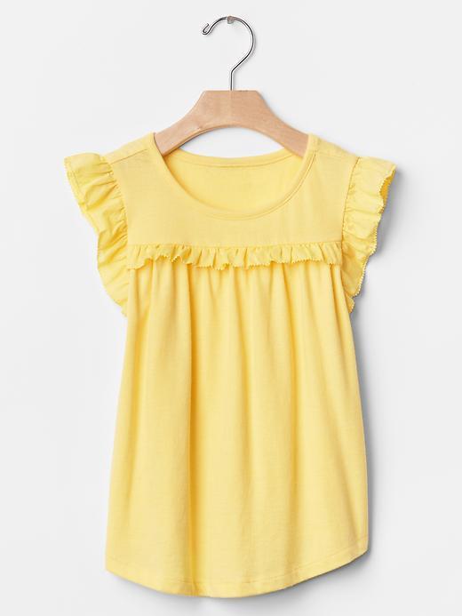 Gap Ruffle Flutter Top - Shimmer