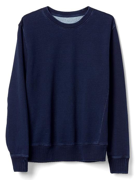 Gap Men Indigo Pullover Sweatshirt - Dark Indigo