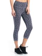 Gap Women Gapfit Blackout High Rise Spacedye Capris - Navy Space Dye