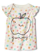 Gap Organic Apple And Dot Flutter Tee - Multi Dots