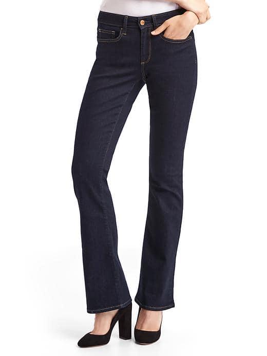 Gap Women Stretch 1969 Curvy Perfect Boot Jeans - Rinsed Denim