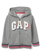 Gap Shadow Logo Zip Hoodie - Grey Heather