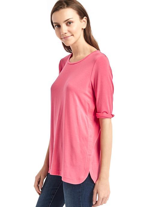 Gap Elbow Sleeve Nursing Tee - Sugar Coral
