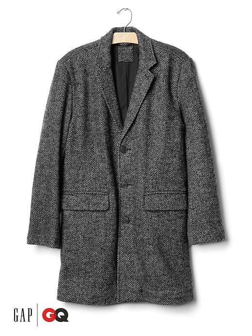 Gap Men X Gq Steven Alan Wool Coat - Charcoal Gray