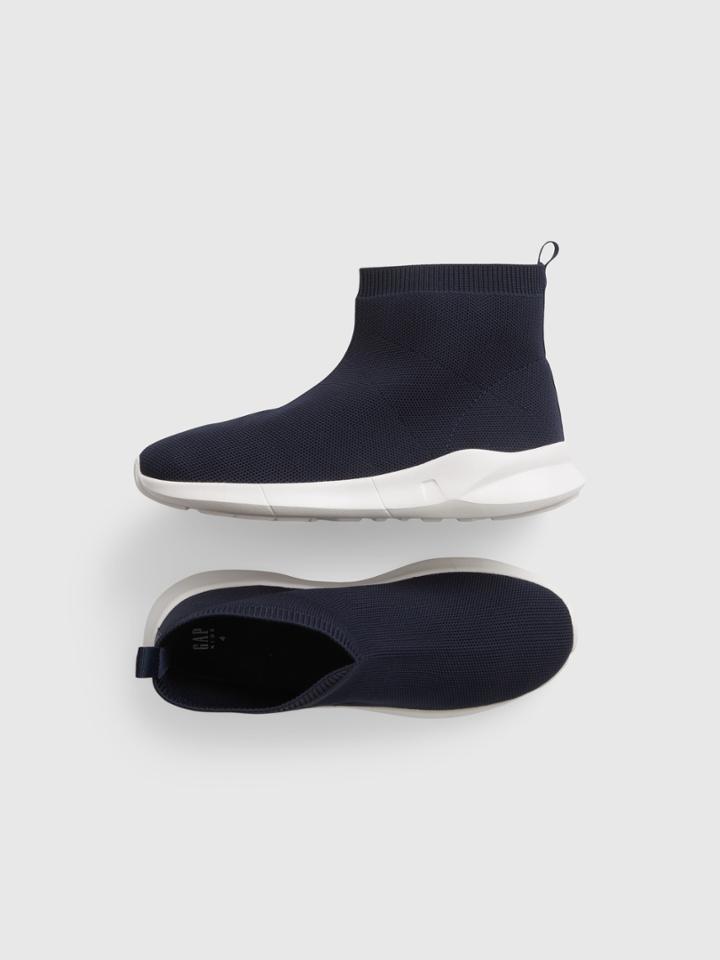 Kids High-top Knit Sneakers