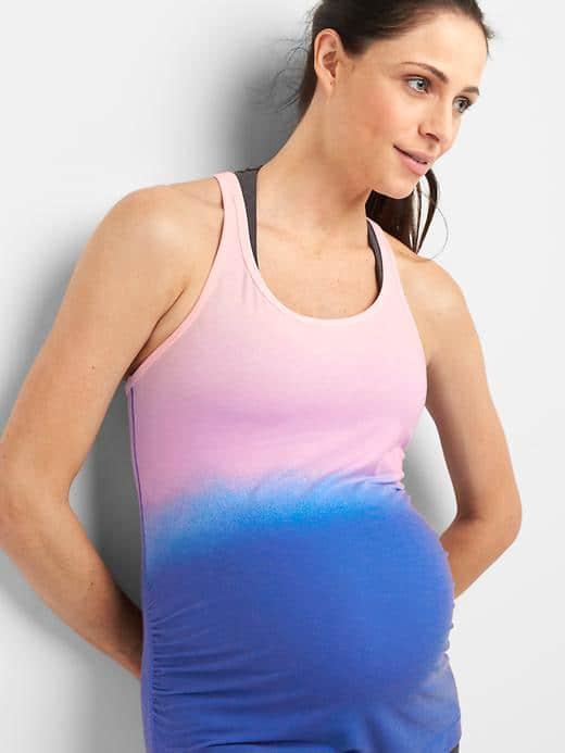 Gap Women Gapmaternity Breathe Racerback Tank - Matisse Blue