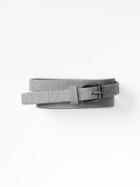 Gap Crackled Leather Belt - Grey