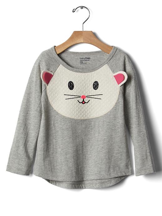 Gap Animal Face Tunic - Light Heather Gray