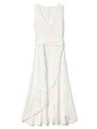 Gap Women Softspun Sleeveless Wrap Dress - New Off White