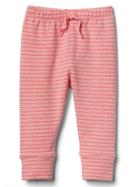 Gap Stripe Soft Terry Leggings - Milkshake Pink