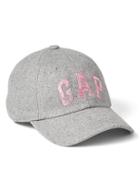 Gap Women Wool Logo Baseball Hat - Grey Heather