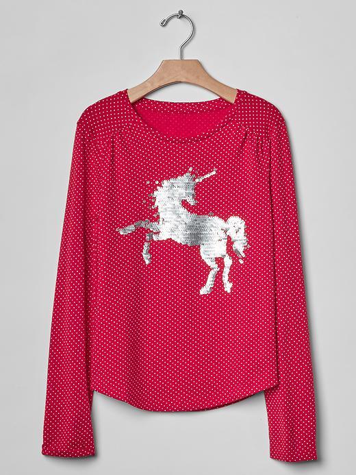 Gap Sparkle Graphic Tee - Modern Red