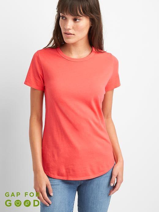 Gap Vintage Wash Crewneck Tee - Hula Red