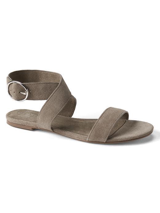 Gap Women Suede Modern Sandals - Taupe