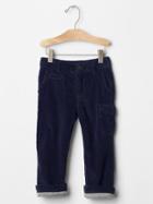 Gap Jersey Lined Cargo Cords - True Navy