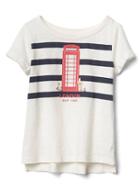 Gap City And Stripes Slub Tee - London