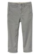Gap Women Solid Stretch Khakis - Grey