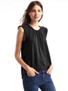 Gap Women Soft Cap Sleeve Top - True Black