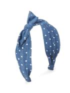 Gap Knot Scarf Headband - Chambray Dot