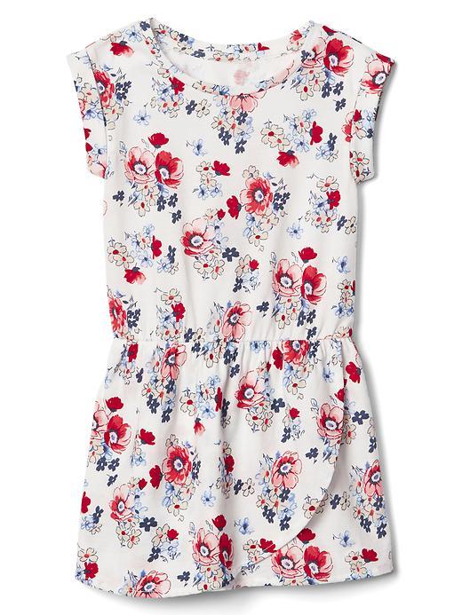 Gap Print Tulip Dress - Rose Stripe Red
