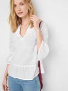 Gap Pintuck Bell Sleeve Top - Optic White