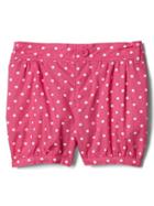 Gap Print Poplin Bubble Shorts - Pink Shimmer
