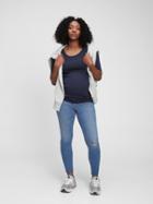 Maternity Inset Panel Favorite Distressed Jeggings